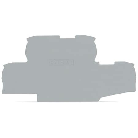 Wago Terminal Block, 3.62" L, 1.88" W, Gray 2002-2791