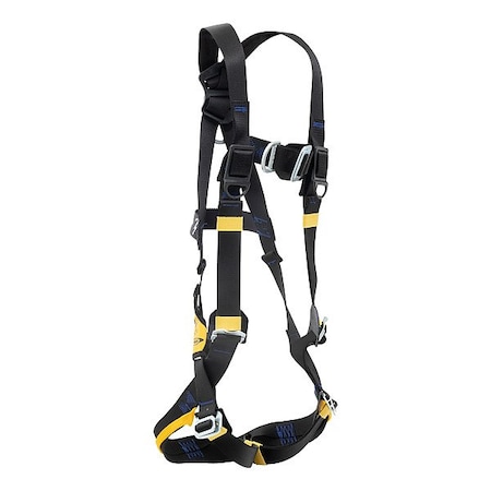 Werner H9158 Arc Flash Harness, S, 425 lb, Mating Chest/ Mating Leg Straps, Back, Hips D-Ring H925801