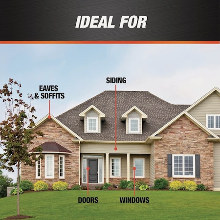 Dap Dynaflex 230 5.5 Oz. 100% Waterproof Window Door Siding & Trim Elastomeric Sealant Clear 7079818860