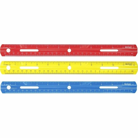 Westcott 12 Plastic Ruler, Assorted ACM10526
