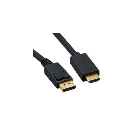 Cable Wholesale DisplayPort to HDMI Cable, DisplayPort Male to HDMI Male, 3 foot 10H1-64103