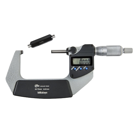 Mitutoyo Coolant Proof Micrometer 75mm Ratchet Thimble  (W/O SPC) IP65 293-246-32
