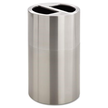 Pinpoint Dual Recycling Receptacle  30 gal  Stainless Steel PI734352