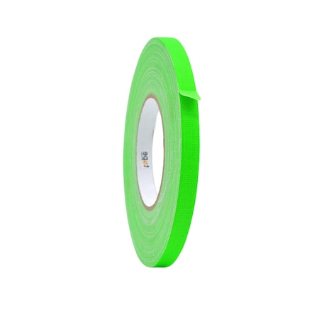 Wod Tape GTC12F Gaffer Tape Fluorescent Green 1/2 in. X 60 ft., 96PK WOD GTC12F-00500-96-60-FGR