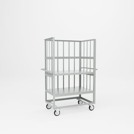 Pucel Cage Stock Truck, 24-1/2 in W x 42 in L x 62 in H, Black CST-24