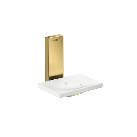 Axor Universal Rectangular Soap Dish in Polished Gold Optic 42605990