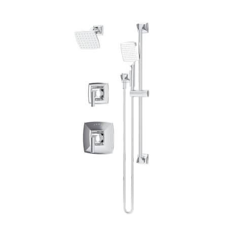 Symmons Oak HydroMersion Double Handle Shower Trim Kit with Hand Spray (Valve Not Included) 569515TRM