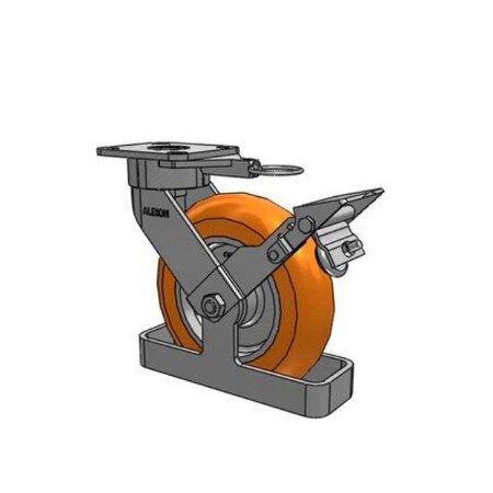 Albion Caster, Maintenance-Free, 8x2, 28AN08228SLFBKTO 28AN08228SLFBKTO