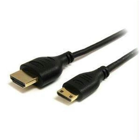 Dynamicfunction Startech   6 Ft Slim High Speed Hdmi Cable With Ethernet - Hdmi To Hdmi Mini M-M DY3196908