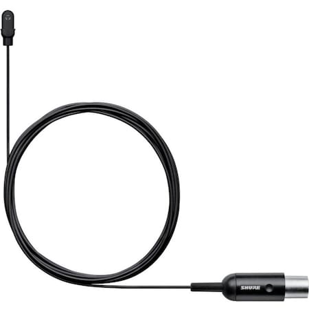 Shure DL4 LAVALIER MICROPHONE, OMNIDIRECTIONAL, WATERPROOF, MTQG CONNECTOR, BLACK, INC DL4B/O-MTQG-A