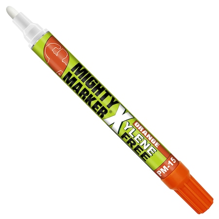 Mighty Marker PM-15 Paint Marker, Eco-Friendly, 10ml Alcohol Based Paint, Orange Color Family, 8-PK 80815