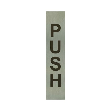 Brixwell Rectangular Push Indicator Brushed Stainless Finish Push Brushed Stainless PU4BS