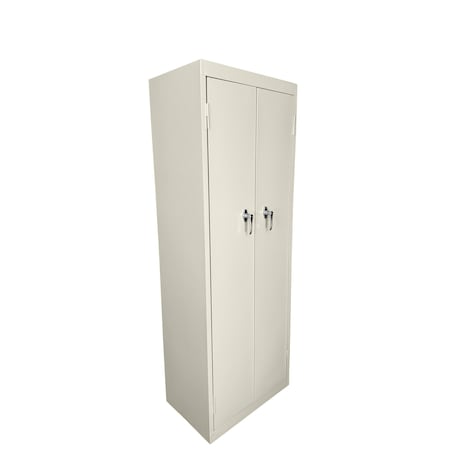 Steel Cabinets Usa Utility Storage Cabinet, 66 in H, 24 in W, 15 in D, Putty, 4 Shelves FS-246-P