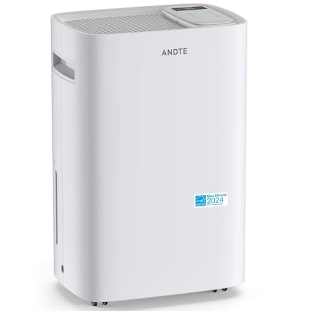 Edendirect 80 pt. 5,500 sq. ft. Dehumidifier for Home, with Bucket, Drain Hose, Continuous Run, 24 Hr Timer ZR-PD80K