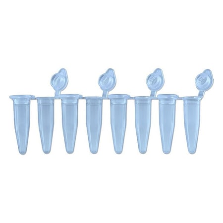 Zoro Select PCR Strip, 0.28 in Dia, Blue, PK120 P3010-A-B