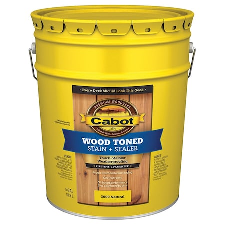 Wood Toned 5 Gal Cabot Natural Deck & Siding Stain 3000