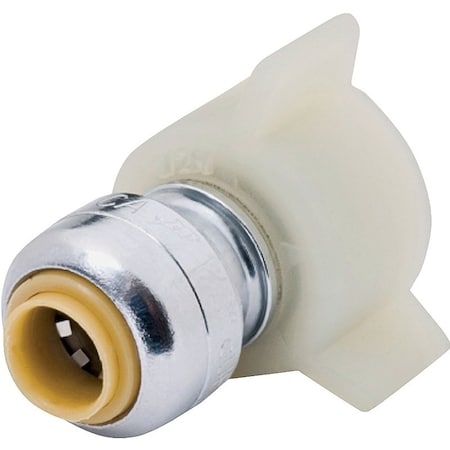 Cash Acme SharkBite U3531LFA Pipe Connector, 14 x 78 in, Threaded, Brass, 200 psi Pressure U3531A