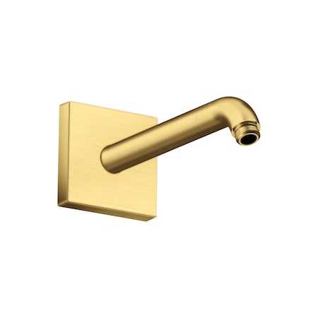 Axor ShowerSolutions Showerarm Square, 9" in Brushed Gold Optic 26430251