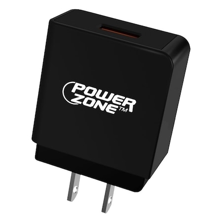 Powerzone Quick Charge 30 USB Wall Charger, Black KL-551A