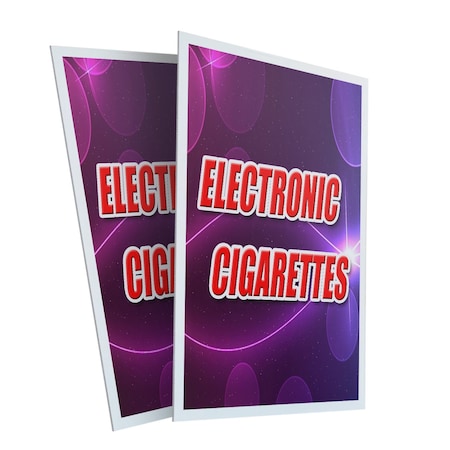 Signmission Electronic Cigarettes, Plastic Signs Only 24 Inch x 36 Inch, Corrugated Plastic, 2PK CSB-2436-2PACK-Electronic Cigarettes