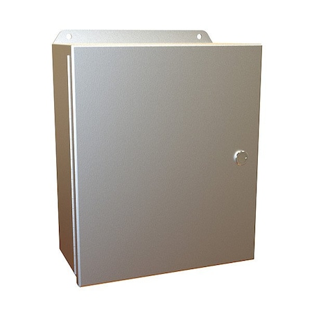 Hammond Latches Electrical Enclosure, 12 in H, 5 in D, 10 in W, 12, 13, 3R, 4, 4X, Aluminum EJ12105AL