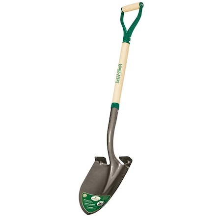 Landscapers Select Digging Shovel, Steel Blade, Steel Handle, D-Shaped Handle, 30 in L Handle 34593