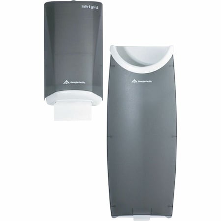 Georgia-Pacific Dispenser & Receptacle, Plastic, Smoke 59513