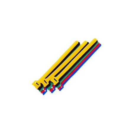 Cable Wholesale Cable Tie Assortment, 8 in L, Black, Blue, Green, Red, Yellow, 15 PK 30CT-10080
