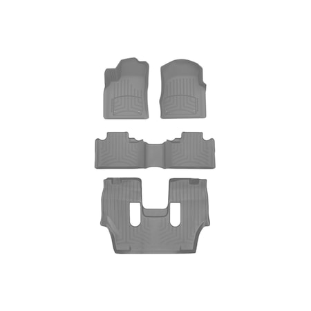 Weathertech Grey, Front and Rear and Rear FloorLiner HP 464851-46324-4-5IM