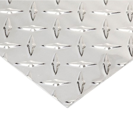 Online Metal Supply 0.125 in x 12 in x 18 in, 3003-H22 Aluminum Diamond Tread Plate 3003DPT0.125W12L18.1