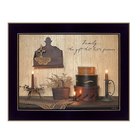 Homeroots Forever Family 3 Black Framed Print Wall Art 404656