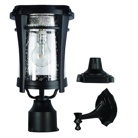 Gama Sonic Aurora Bulb Solar Light, Wall/Pier/3 in. Fitter Mounts 124B033