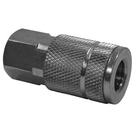 Kdar Tru-Flate Female NPT Coupler - 0.375 x 0.375 in 28012