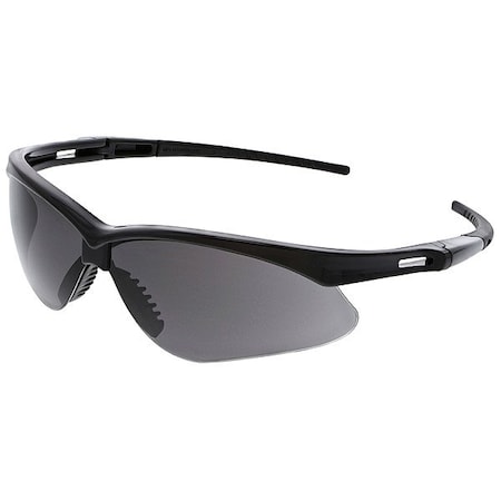 Memphis (MP1), Safety Glasses, MAX36 Scratch & Anti-Fog, Gray Lens, Black Frame, Half Frame, 1 PR