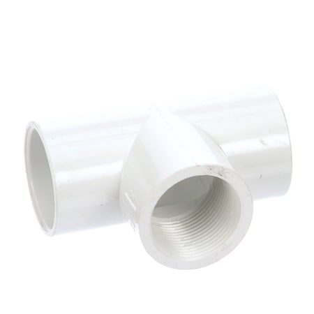 Hussmann Tee, 3-Way, 1 1/4in, Internal Thread x Socket x Socket, PVC 0386603