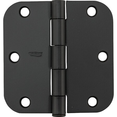 National Hardware 3-1/2'' Oil Rubbed Bronze 5/8'' Radius Door Hinge, 12PK N612-062