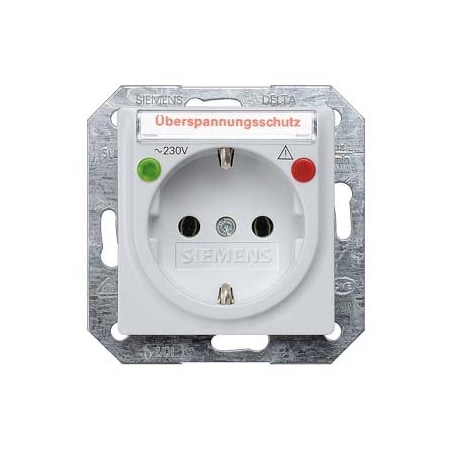 Siemens DELTA i-system aluminum-metallic SCHUKO socket outlet 10/16 A 250 V With 5UB1936