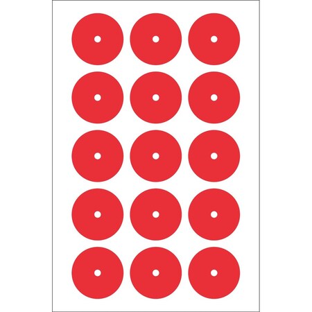 Accuform GAUGE MARKING DECALS 2 in  COLOR RED GML102RD