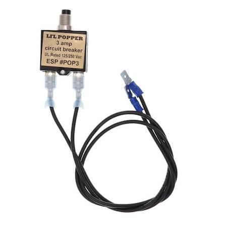 Supco 3 Amp Circuit Breaker, Push Button POP3