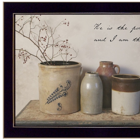Homeroots He is the Potter Black Framed Print Wall Art 415267