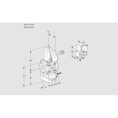 Honeywell Kromschroder VAG115/20R/NWAE KS88014174