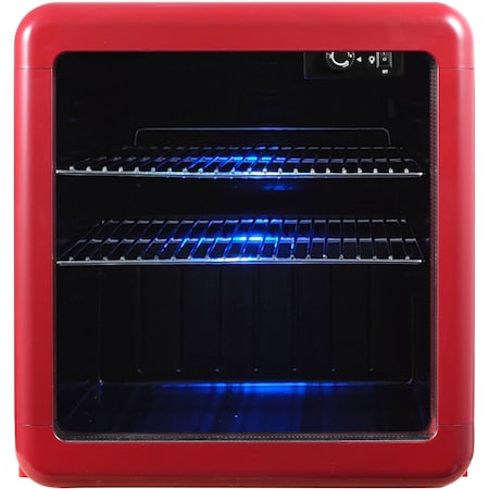 Magic Chef 1.7 cu. ft. Retro Beverage Cooler, Red MCB17CHR