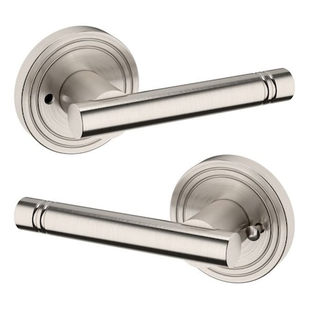 Baldwin Residential Door Levers Privacy Reversible Lifetime Satin Nickel 5138056PRIV