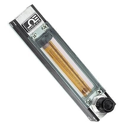 Omega Variable Area Flow Meter w/150 mm Flow Tube, 4151.2 SCCM to 41512 SCCM Air, 128.8 SCCM to 1288 SCCM FL-3840ST