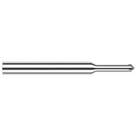 Harvey Tool 0.0620in (1/16) Neck DIA x 0.3120in (5/16) Reach x 45Deg. per side Carbide Pointed Chamfer Cutter 692645
