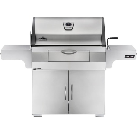 Napoleon Professional 605 Charcoal Kettle Grill, 850 sq-in Primary Cooking Surface, Stainless Steel PRO605CSS