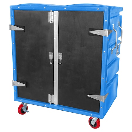Myton Industries Security Transfer Truck, 34 cubic ft., BLU, Caster Width: 2" RTC-4829H6SP BLU