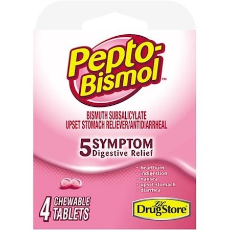 Pepto Bismol Digestive Relief, 4, Tablet 97232