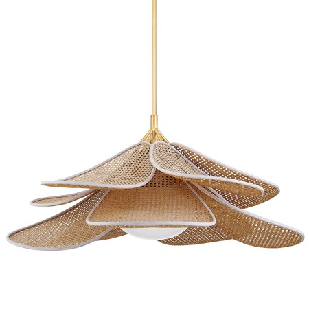 Hudson Valley Lighting Florina 1 Light Pendant 44 In. Aged Brass 3144-AGB