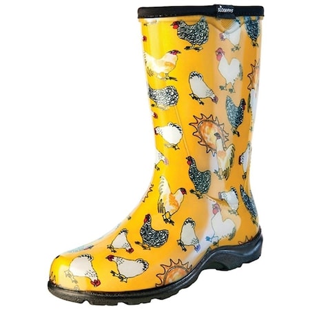 Sloggers 5016CDY-09 Rain and Garden Boots, 9 in, Chicken, Daffodil Yellow 5016CDY09
